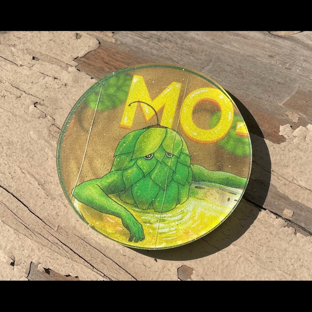 SOLD Heist Brewery "MO-J" Coaster - Handmade